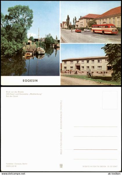 Eggesin Greifswald Hotel und Gaststätte "Mecklenburg", Rat der Stadt 1979