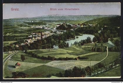 AK Greiz, Blick vom Hirschstein