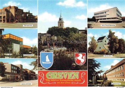 Greven  Westfalen Koenigstrasse Park Anne Frank Realschule Hallenbad Beckenfeld