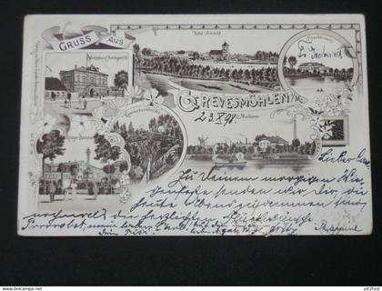 Grevesmühlen , 1898 , Litho , Ansichtskarte , AK , CPA !!