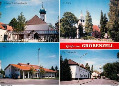 Groebenzell Puchheimer Str. Evangelische Kirche Pfarrhof St. Johann Baptist