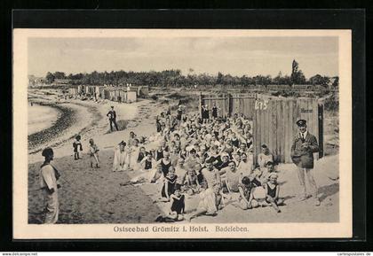 AK Grömitz / Ostsee, Strandpartie