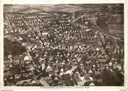 Rüsselsheim am Main vom Flugzeug aus