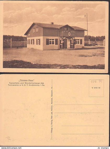 Großdubrau in Sachsen Thiemer-Haus Turnerheim und Wanderherberge, unbeschrieben