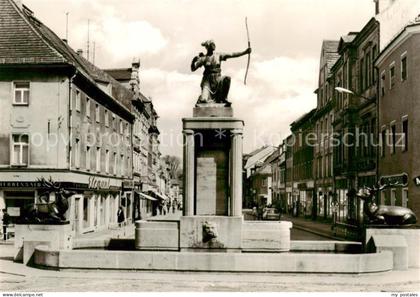 Grossenhain Sachsen Dianabrunnen auf dem Karl Marx Platz