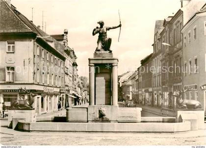 Grossenhain Sachsen Dianabrunnen auf dem Karl Marx Platz