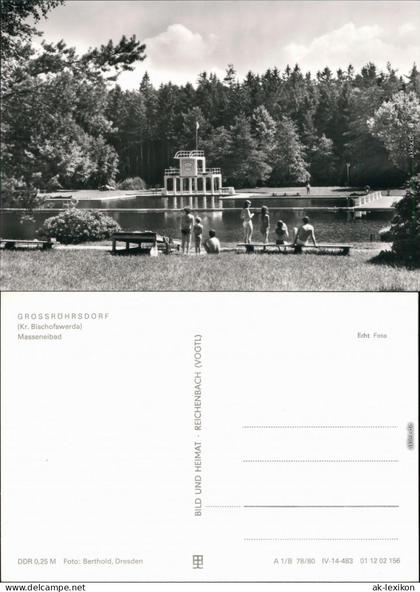 Ansichtskarte Großröhrsdorf Masseneibad 1980