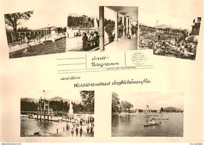 Grossschoenau Sachsen Waldstrandbad Teilansichten