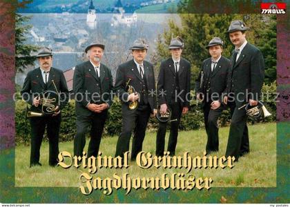 Gruenhain Erzgebirge Original Gruenhainer Jagdhornblaeser