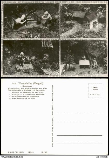 Waschleithe-Grünhain-Beierfeld Miniaturschauanlage Heimatecke DDR MB 1966