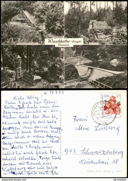 Waschleithe-Grünhain-Beierfeld Miniaturschauanlage Heimatecke  MB 1972