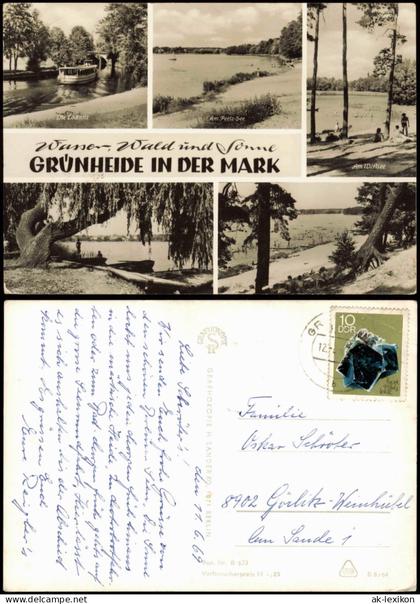 Altbuchhorst-Grünheide (Mark) Fahrgastschiff auf Löcknitz, Peetz-See, 1969