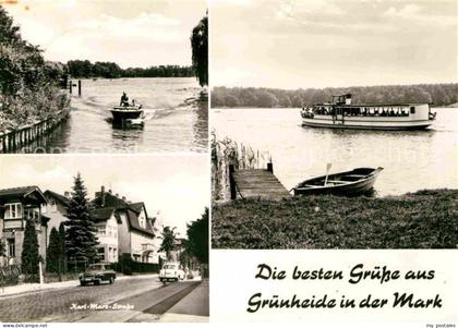 Gruenheide Mark Karlte Seet Marx Strasse Boote