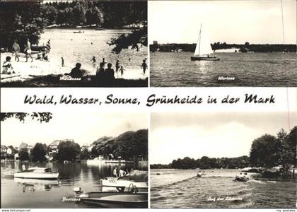 Gruenheide Mark Wald Wasser Sonne Moellensee Werlsee Loecknitz Peetzsee Segelboo
