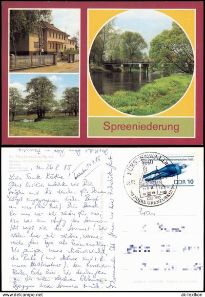 Spreeau Grünheide (Mark) Spreeau - Ortsteil Spreewerder, Spreeau - Wald,   1981