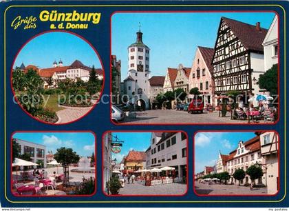 Guenzburg Bayern Schlosspark Marktplatz Stadttor Strassencafe