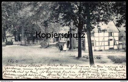 ALTE POSTKARTE GÜTERSLOH MEIERS MÜHLE Meier's Wassermühle Mühlstein mill moulin Ansichtskarte AK postcard cpa