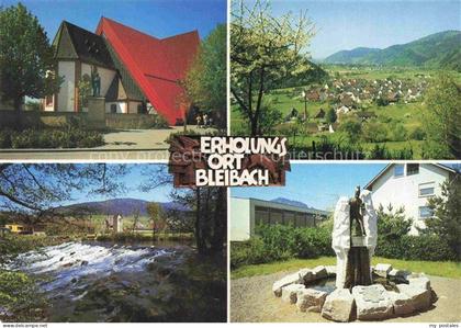 Bleibach Elztal Gutach Breisgau BW Kirche Panorama Schwarzwald Fluss Statue Dorf