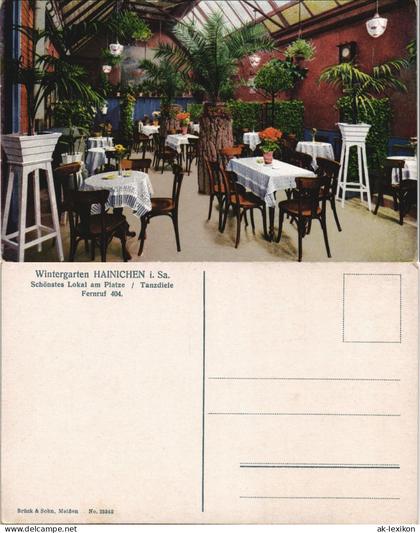 Hainichen Wintergarten Schönstes Lokal am Platze Tanzdiele 1910