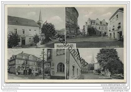 Halver in Westfalen - Marktstrasse - Am runden Eck - Sparkasse und Post - Am Bächterhof