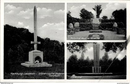 CPA Hamburg Eimsbüttel Lokstedt, Erinnerungsmal Skagerrak-Kampfbahn, Ehrenmal