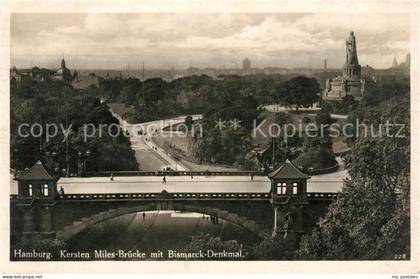 HAMBURG  CITY Kersten Miles Bruecke Bismarckdenkmal