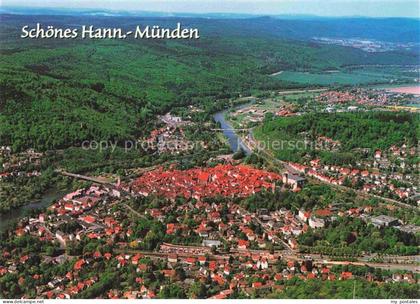 Hann Muenden Hannoversch Muenden Goettingen Fliegeraufnahme