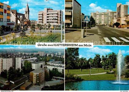 Hattersheim Main Innenstadt Hauptstrasse Park Teich Fontaene