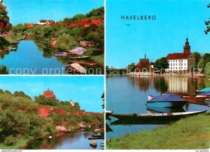 Havelberg Partie an der Havel Kirche