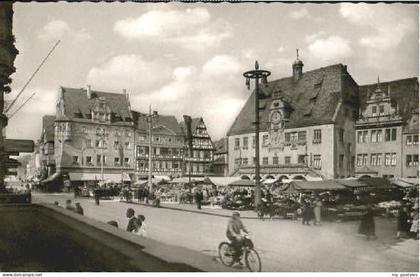 Heilbronn Neckar Heilbronn Marktplatz Rathaus x 1962