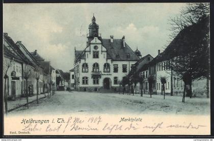 AK Heldrungen i. Th., Gasthaus Ratskeller am Markt