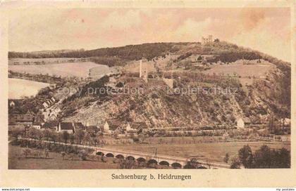 Sachsenburg Heldrungen Kyffhaeuserkreis Thueringen Panorama