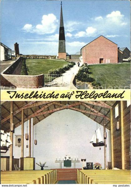 HELGOLAND Insel Schleswig-Holstein Inselkirche auf Helgoland