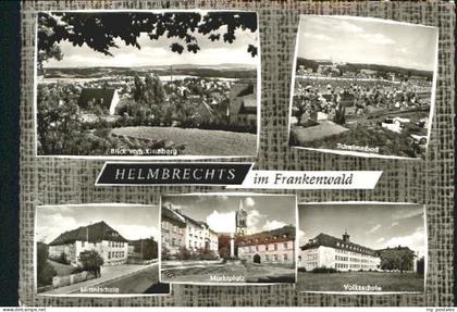 Helmbrechts Bad Schule Marktplatz x 1960