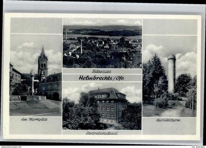 Helmbrechts Marktplatz Zentralschulhaus Aussichtsturm