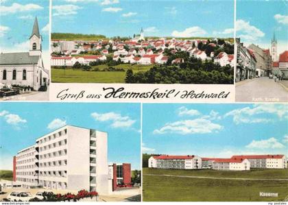 Hermeskeil Ev Kirche Panorama Kath Kirche Wohnhaus Kaserne