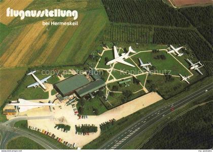 Hermeskeil Flugausstellung Flugzeugmuseum Luftbild Flugzeuge Freigelaende Ausste