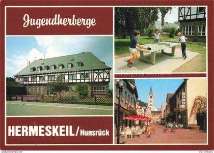 Hermeskeil Jugendherberge Tischtennis Fussgaengerzone Kirche Cafe Fachwerk Hunsr