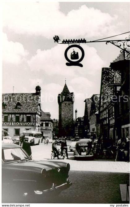 Herzogenaurach Motiv Innenstadt Turm Tuerschild