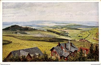 Artiste CPA Lindegreen, K., Schotten Vogelsbergkreis, Blick vom Hoherodskopf