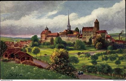 Artiste CPA Schlitz im Vogelsbergkreis, Burgen und Schlösser Oberhessens Nr. 2