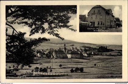 CPA Bleidenstadt Taunusstein Hessen, Gasthof Metzgerei Pension Wilhelm Müller, Gesamtansicht