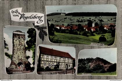 CPA Breungeshain Schotten Vogelsbergkreis, Gesamtansicht, Pension Touristen-Ruh, Taufstein