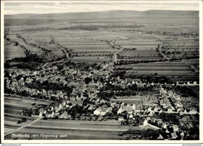 CPA Goddelau Riedstadt in Hessen, Luftaufnahme von ländliche Umgebung, viele Häuser, Felder