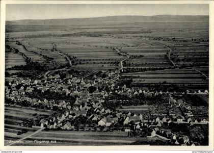 CPA Goddelau Riedstadt in Hessen, Luftaufnahme von Landschaft, Häuser, Felder