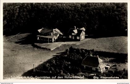 CPA Schotten im Vogelsbergkreis Hessen, Gaststätten auf dem Hoherodskopf, Orig. -Fliegeraufnahme