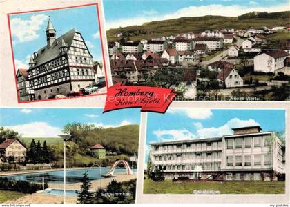 Homberg Ohm Vogelsbergkreis Oberhessen Rathaus Fachwerkhaus Neues Viertel Schwim