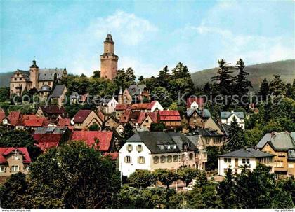 Kronberg Taunus Teilansicht mit Burg Kronberg