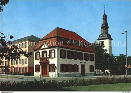 Lampertheim Bergstrasse Rathaus Kirche