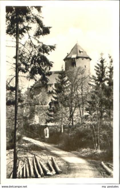 Lichtenfels Hessen Burg Lichtenfels  ungelaufen ca. 1955
